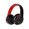 Auriculares No Plegables Cómoda Luz Led Colorida Veanxin Ranura Bluetooth Con Tarjetero Multicolor