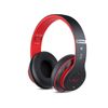Auriculares Intrauditivos Bluetooth Inalámbricos Plegables De Alta Fidelidad Con Micrófono Incorporado Control De Volumen Fm Rojo Veanxin