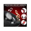 Auriculares Intrauditivos Bluetooth Inalámbricos Plegables De Alta Fidelidad Con Micrófono Incorporado Control De Volumen Fm Rojo Veanxin