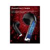Veanxin Auriculares Estéreo Bluetooth Premium Sin Sonido, Color Azul