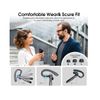 Veanxin Bluetooth Llamadas Horas Reducción De Ruido Doble Pantalla Led Auriculares Con Cancelación De Ruido Negro