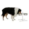 Comedero Con Soporte Blanco 2x2,8 L 43 Cm Kerbl