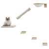 Recorrido Mural Para Gatos Rocky Blanco Y Natural 52x17x37 Cm Kerbl