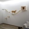 Recorrido Mural Para Gatos Andes Blanco Y Natural 52x40x30 Cm Kerbl