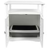 Mueble Arenero Para Gatos Helena 64x46x65 Cm Blanco 82662 Kerbl