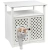 Mueble Arenero Para Gatos Helena 64x46x65 Cm Blanco 82662 Kerbl