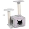 Rascador Para Gatos Saphir Light Blanco Y Gris 80 Cm Kerbl