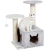 Rascador Para Gatos Saphir Light Blanco Y Gris 80 Cm Kerbl