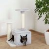 Rascador Para Gatos Saphir Light Blanco Y Gris 80 Cm Kerbl