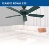 Ventilador De Techo Casafan 513248 Classic Royal 132 Grafito