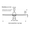 Ventilador De Techo Con Luz Casafan 516086 Eco Aviatos 162cm Blanco/ Blanco We-we