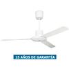 Ventilador De Techo Vortice 61752 Nordik Evolution 140cm Gris Claro