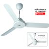 Ventilador De Techo Vortice 61460 Nordik Design 1s 160cm Blanco