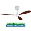 Ventilador De Techo Con Luz Casafan 9313239 Helico Paddel We-nb Nogal/ Blanco