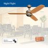 Ventilador De Techo Casafan 9313224 Night Flight 132 Haya / Cromo Satinado