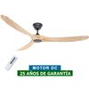 Ventilador De Techo Casafan 318018 Eco Genuino 180 Madera Maciza Natural/nogal