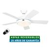 Ventilador De Techo Con Luz Casafan 9510561 Titanium 105 Blanco Satinado / Blanco