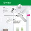 Ventilador De Techo Vortice 61060 Nordik Eco 90 Blanco