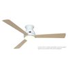 Ventilador De Techo Casafan Eco Pallas 142 We-ah/bu  Arce / Haya 314274