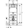 Soporte De Pared Duofix Up100 Con Tanque Para Inodoro - 112 Cm