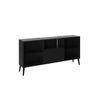 Mueble De Tv 1 Cajón 5 Baldas - Dark - L 153,5  X A 31,5  X H 52  Cm