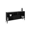 Mueble De Tv 1 Cajón 5 Baldas - Dark - L 153,5  X A 31,5  X H 52  Cm