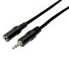 Actecom Cable Audio Stereo Mini Jack 3.5 1m Aprox. Negro Macho-hembra Alargador