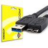 Actecom Cable Micro Usb 3.0 Negro Carga Datos Para Samsung Galaxy S5 I9600 Note 3