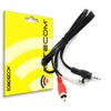 Actecom Cable Audio Estereo Mini Jack 3.5 Mm Macho A 2 Rca Macho 1 Metro Aprox