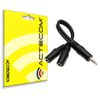 Actecom Cable Divisor De Audio Estéreo 2x Jack 3.5mm Hembra 20 Cm Negro