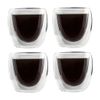 Vasos De Café Expreso De Doble Pared 4 Unidades Transparente 80 Ml Hi