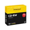 Intenso Cd-rw 700mb / 80min, 12x 10 Pz