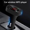 Transmisor Fm Tarjeta Tf U Disco Música Reproducir Coche Reproductor De Mp3 2 Usb Cargador De Coche Bluetooth 5.0 Manos Libres Kit De Coche Modulador Fm (negro)