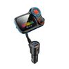 Bluetooth 5.0 Car Kit Manos Libres Transmisor Fm Aux Audio Receptor Car Mp3 Player Qc3.0 Carga Rápida Con Luz Led (negro)