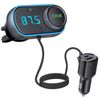 Transmisor Fm Para Automóvil Usb Qc3.0 Pd Cargador De Automóvil De Carga Rápida Aux Receptor De Audio Reproductor De Mp3 Manos Libres Bluetooth 5.0 Kit De Automóvil (negro)