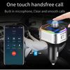 Transmisor Fm Inalámbrico Reproductor De Mp3 Para Automóvil Usb Tipo C Pd Cargador De Automóvil De Carga Rápida Manos Libres Compatible Con Bluetooth 5.0 Car Kit (negro)