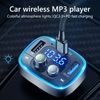 Transmisor Fm Tarjeta Tf U Disco Reproductor De Mp3 Pd18w Tipo C Qc3.0 Cargador Usb Manos Libres Compatible Con Bluetooth 5.0 Car Kit (negro)