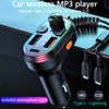 Transmisor Fm Reproductor De Mp3 Para Automóvil Dual Usb Tipo C Pd25w Cargador De Carga Rápida Manos Libres Bluetooth 5.0 Car Kit Modulador Fm (negro)