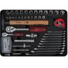 Caja De Herramientas Electricista 128 Pzas 1/4"+1/2" 911.0628 Ks Tools