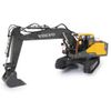 Excavadora Teledirigida Volvo Ec160e Amarilla 2,4 Ghz Jamara