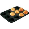 Bandeja Muffins 38x26cm.zenker Acero Antiadherente - Color Negro.