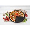 Molde Pizza Perforado 32cm.zenker Acero Antiadherente - Color Negro.