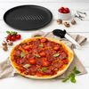 Molde Pizza Perforado 32cm.zenker Acero Antiadherente - Color Negro.