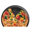 Molde Pizza Perforado 32cm.zenker Acero Antiadherente - Color Negro.