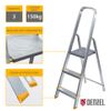 Denzel - Escalera De 3 Peldaños De Aluminio - Hasta 150 Kg