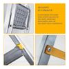 Denzel - Escalera De 3 Peldaños De Aluminio - Hasta 150 Kg