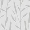 Topchic Papel De Pared Reed Plumes Gris Metalizado Noordwand