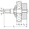 Fischer Fijación Metal Cavidades Con Tornillos Hm 5 X 37 S 50 Piezas Fischer