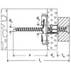 Fischer Set De Fijación De Palanca Nylon Con Tornillo Duotec 10 S 25 Pzas Fischer