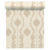 Papel Pintado A.s. Création Barroco Beige Crema Claro - As-344932 - 53 Cm X 10,05 M